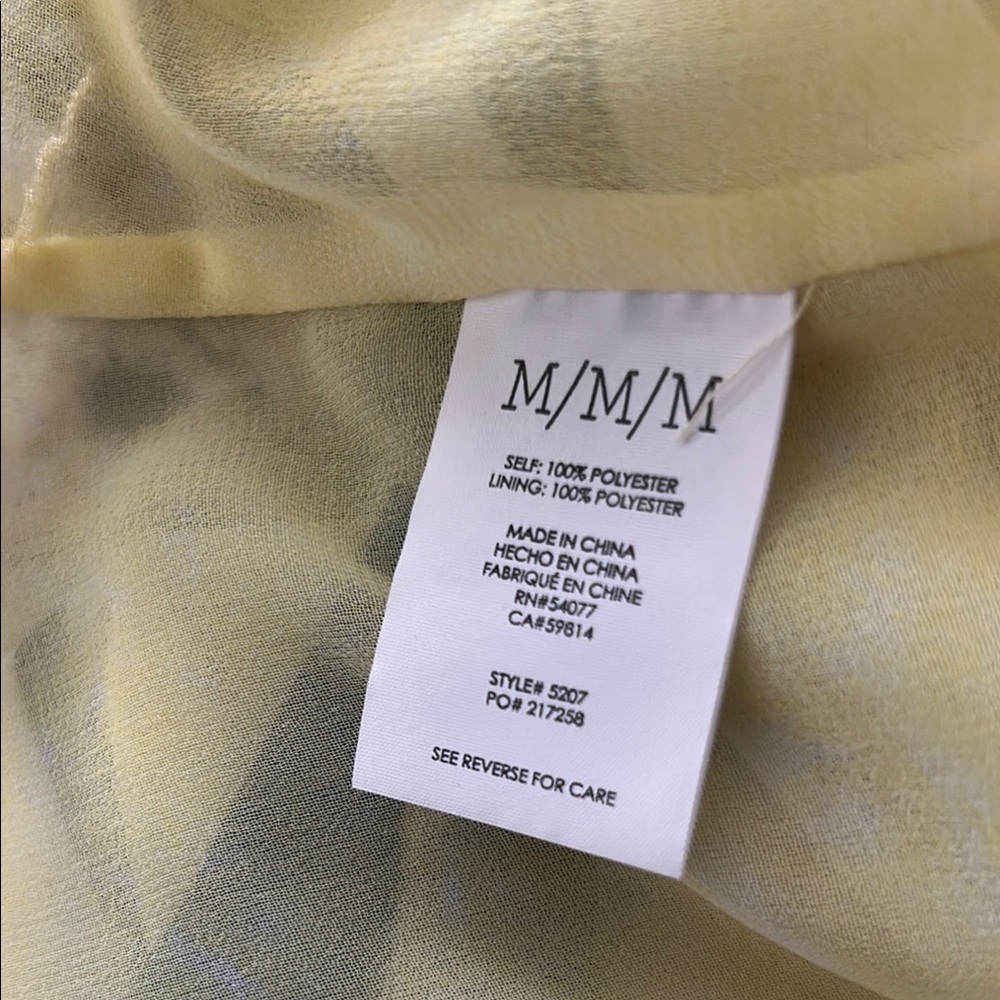 Butter Yellow/Navy Cabi Striped Women's Tank - Picture 7 of 7